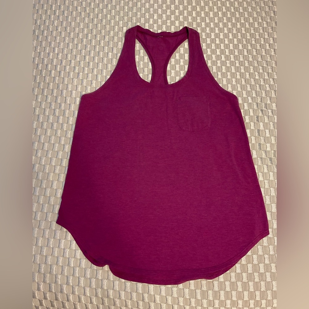 Lululemon magenta tank, size 10
